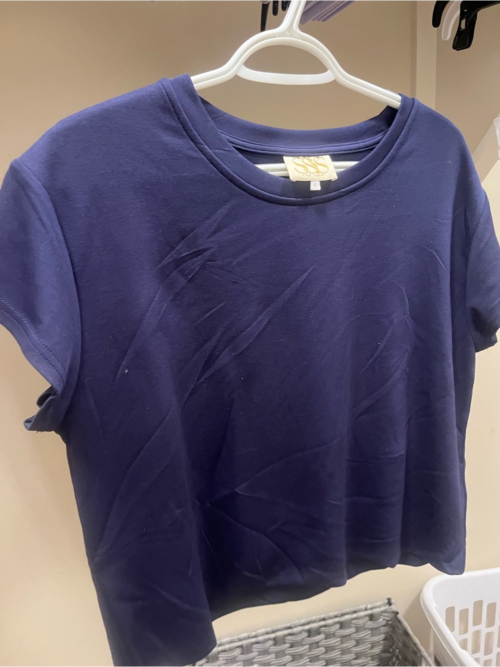 SSS Navy Short Sleeve Crewneck Tee